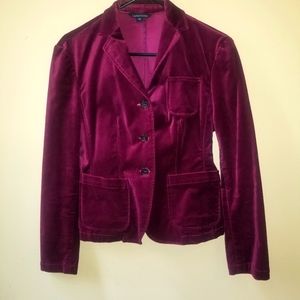 Lands End purple blazer size 8